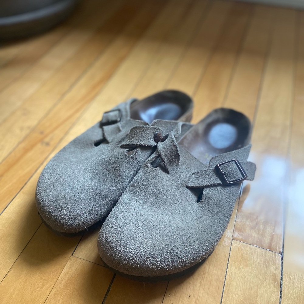 Birckenstock Boston- suede-taupe